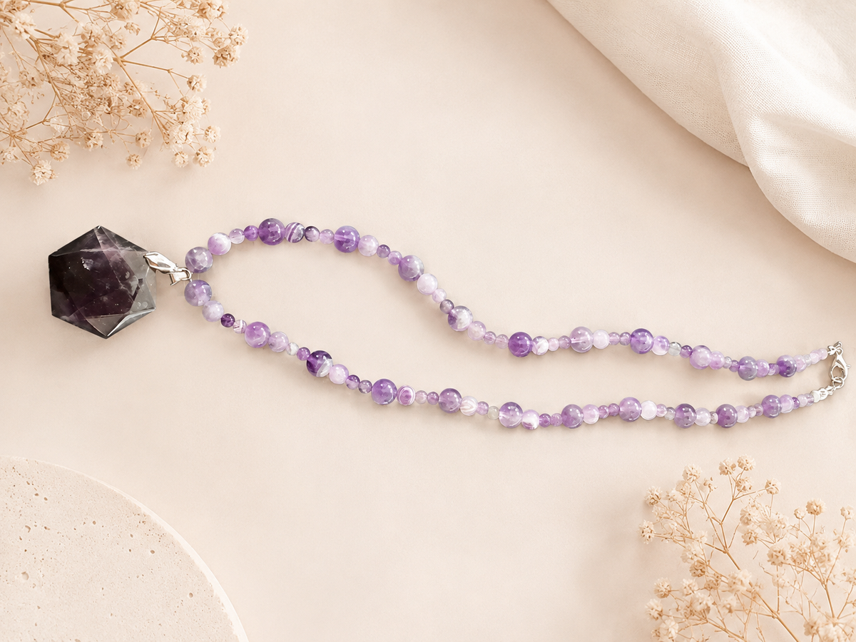 Collier Gaìa Amethyste