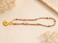 Collier Gaìa Rhodonite rose